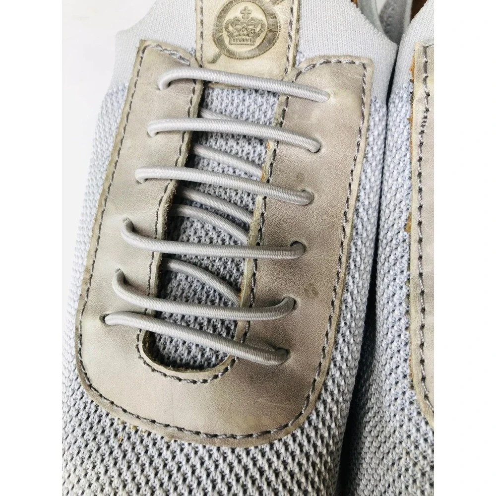 Born Handcrafted Footwear Gray Fabric Leather Accent Sneakers‎ 11.5M
